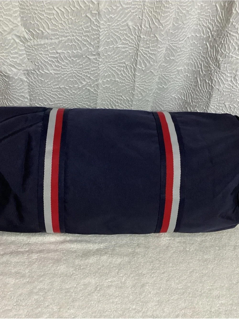 Tommy Hilfiger Navy Blue Nylon Unisex Duffle Bag NEW Travel Weekender